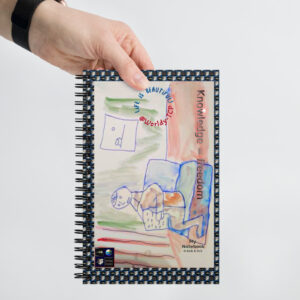 "Knowledge = Freedom" Keik's Collection.  Spiral notebook