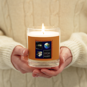 Worldy-TCP Candle. Glass jar soy wax candle